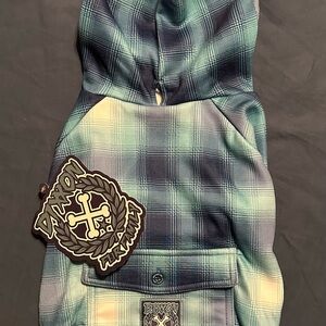 Dixon Blue Plaid Hoodie